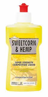 Likvīds DYNAMITE BAITS XL Super Strength Competition Liquid Sweetcorn & Hemp/Saldā kukurūza un kaņepe