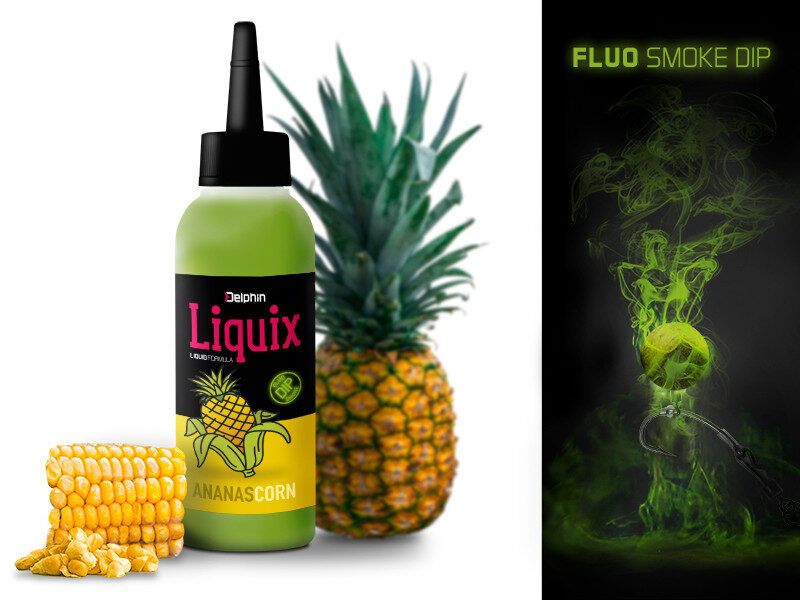 Likvīds Delphin Fluo dip D SNAX LiquiX Ananas Corn
