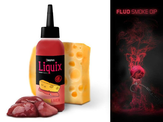 Likvīds Delphin Fluo dip D SNAX LiquiX Cheese Liver