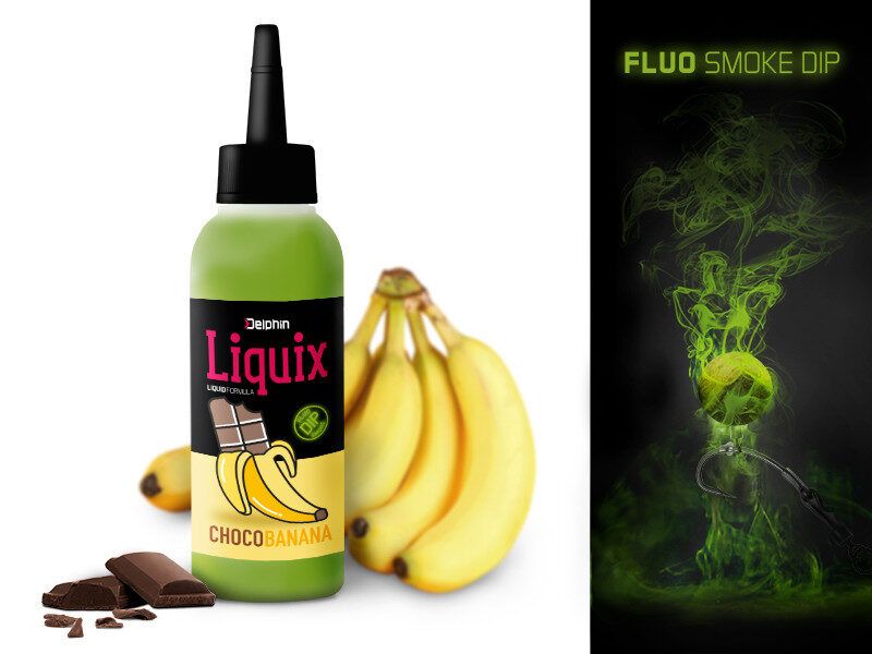 Likvīds Delphin Fluo dip D SNAX LiquiX Choco Banana