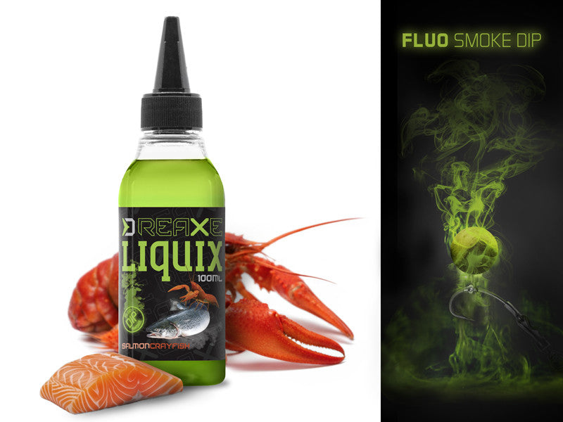Likvīds Delphin Fluo dip D SNAX LiquiX Salmon Crayfish