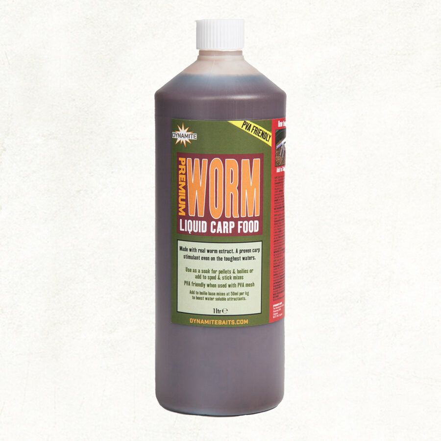 Likvīds Dynamite Premium Worm Liquid Carp Food 1L