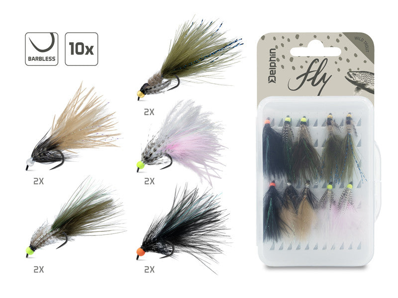 Mušiņu komplekts Delphin FLY / Wild trout