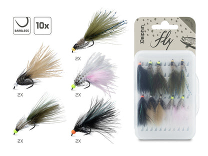 Mušiņu komplekts Delphin FLY / Wild trout
