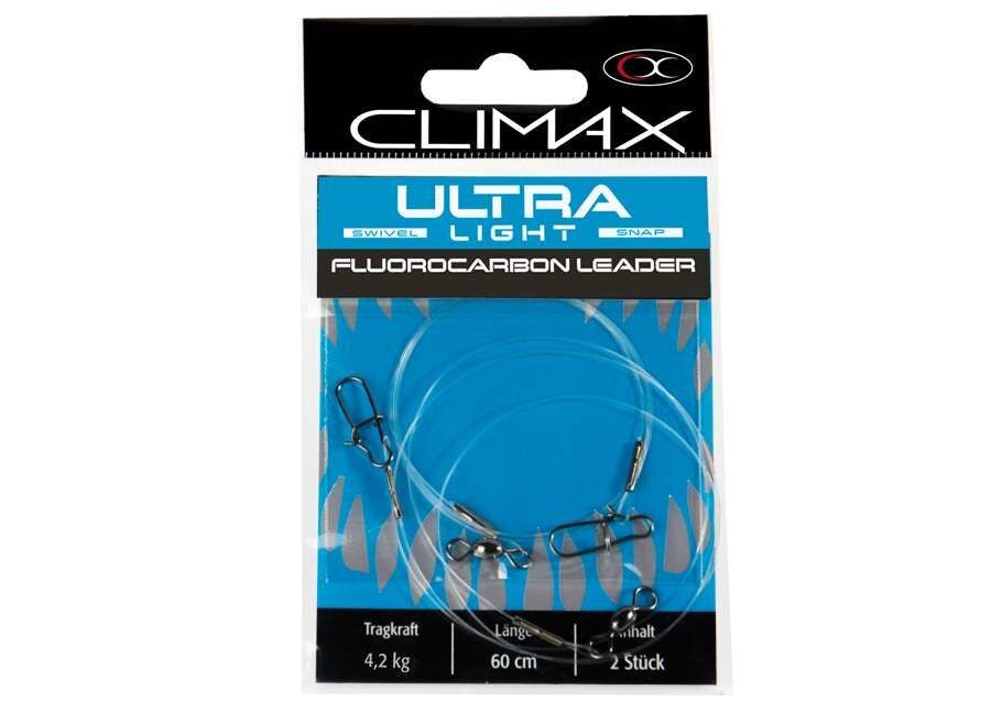 Pavadiņas Climax Ultra Light Fluorocarbon Leader 60 cm 2gab.