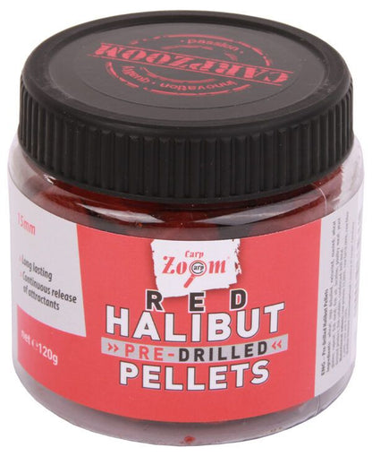 Peletes Carp Zoom Pre-Drilled Red Halibut Pellets