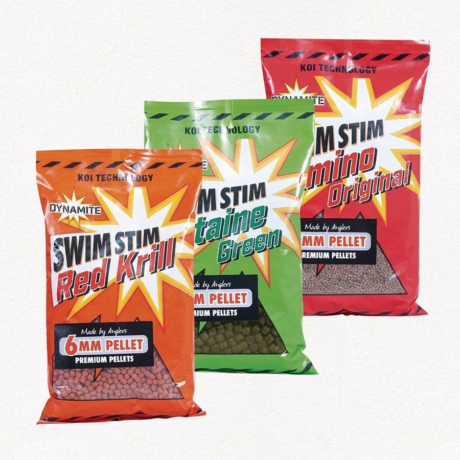 Peletes Dynamite Swim Stim Red Krill Pellets 900g