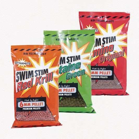 Peletes Dynamite Swim Stim Red Krill Pellets 900g