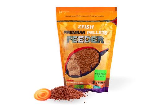 Peletes ZFISH Micro Method Feeder Pellets 2mm/700g N-Butyric Acid & Scopex