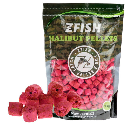 Peletes ZFish HALIBUT PELLETS Squid Krill 10mm , 1kg