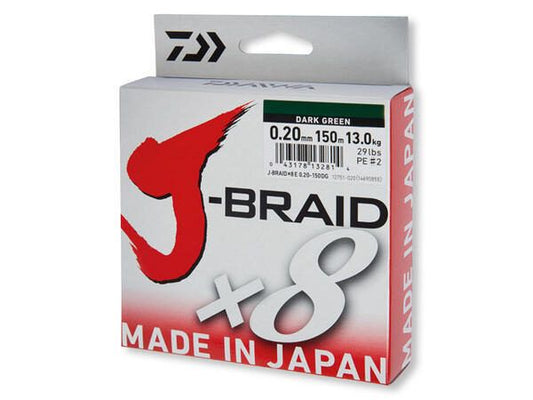 Pītā aukla DAIWA J-Braid X8 Dark Green