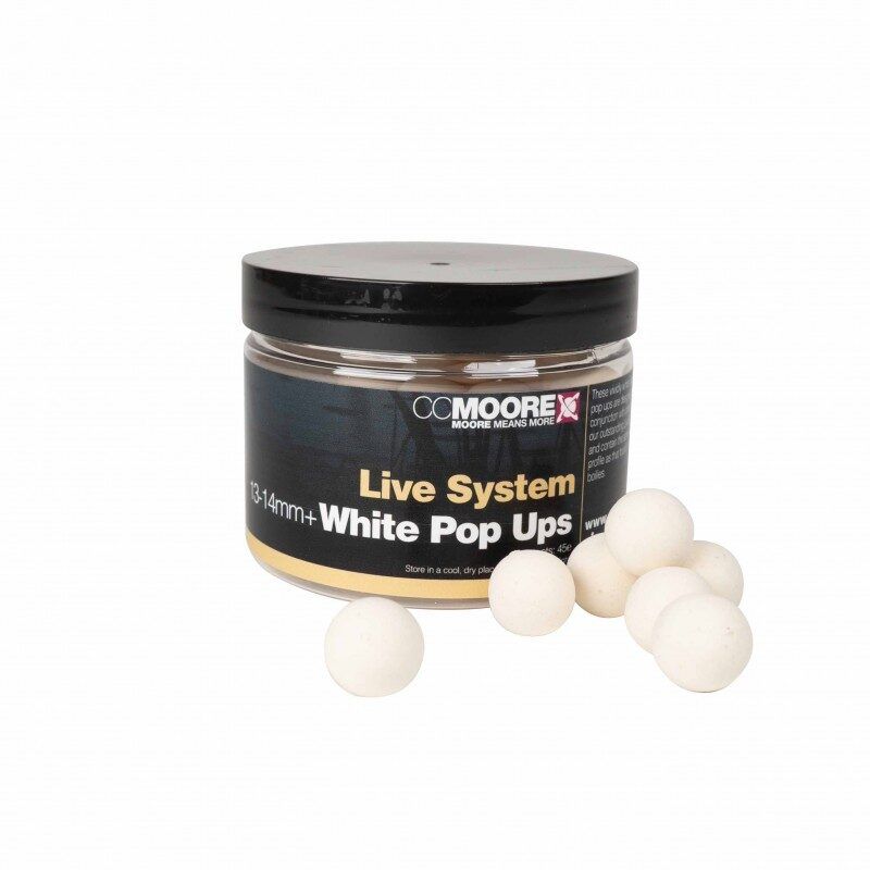Pop Up CCMOORE LIVE SYSTEM PINK or White POP UPS 13-14mm