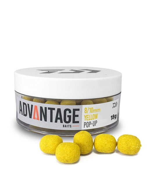 Pop Up Daiwa Advantage 8mm/10mm Dzelteni saldi