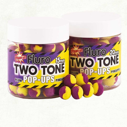 Pop Up Dynamite 15mm Two Tone Fluro Plum & Pineapple