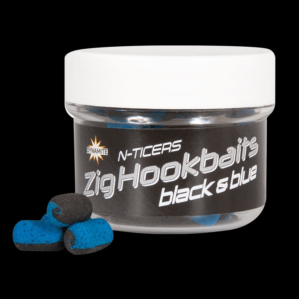 Pop Ups Dynamite Baits N-Ticers Zig Hook Baits Black and Blue