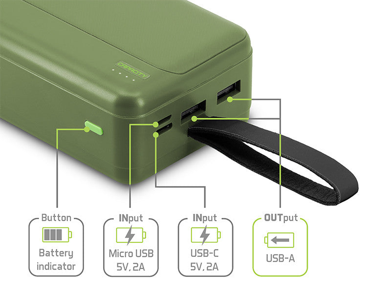 Powerbank Delphin PoweriX / 27 000 mAh