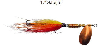 Rotiņš Anglertails 13.5cm / 7g - Roku darbs / 1.Gabija