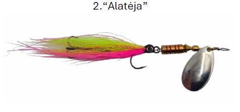 Rotiņš Anglertails 13.5cm / 7g - Roku darbs / 2. Alateja