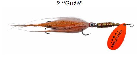 Rotiņš Anglertails 15cm / 12g - Roku darbs / 2. Guze