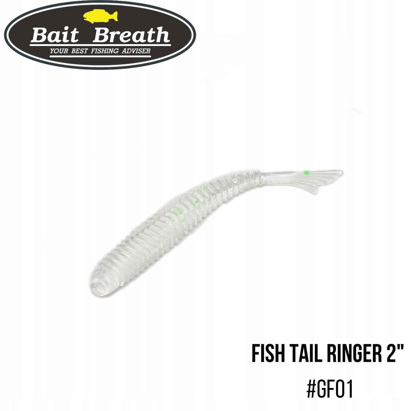 Silikona Mānekļi Bait Breath Fish Tail Ringer 2" #GF01
