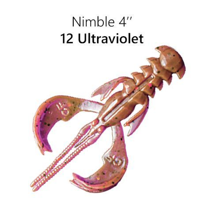 Silikona Mānekļi Crazy Fish Nimble 4" , 100 mm #12