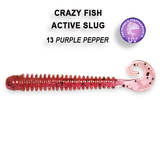 Silikoonist peibutis Crazy Fish Active Slug 2.8" aniis