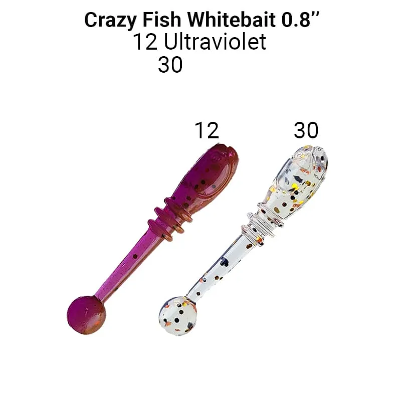 Silikona Māneklis Crazy Fish Whitebait 2cm 12/30