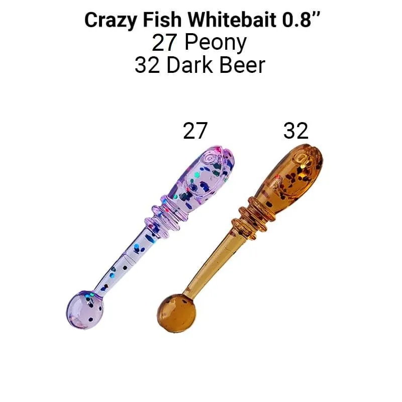 Silikona Māneklis Crazy Fish Whitebait 2cm 27/32