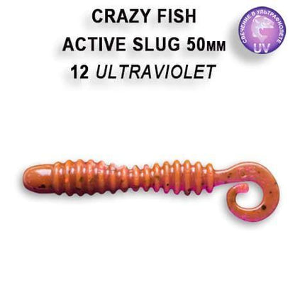 Silikona mānekļi Crazy Fish ACTIVE SLUG 2"