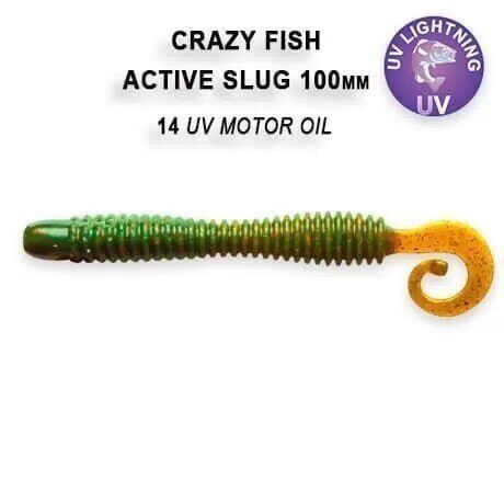Silikona mānekļi Crazy Fish ACTIVE SLUG 3" #14