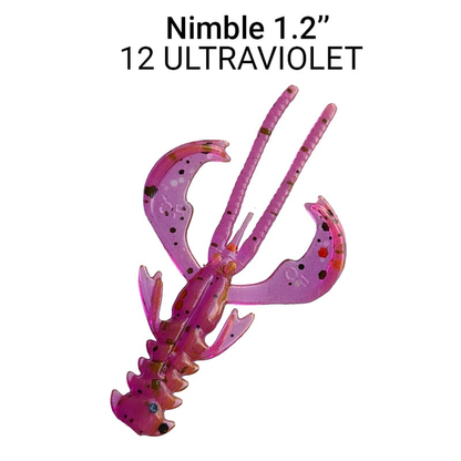 Silikona mānekļi Crazy Fish Nimble 1.2", 30mm #12