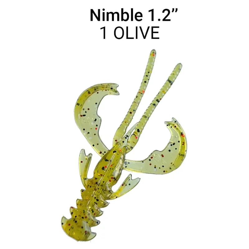 Silikona mānekļi Crazy Fish Nimble 1.2", 30mm #1