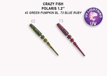 Silikona mānekļi Crazy Fish Polaris 1.2" 42/73