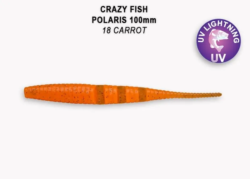 Silikona mānekļi Crazy Fish Polaris 4" #18