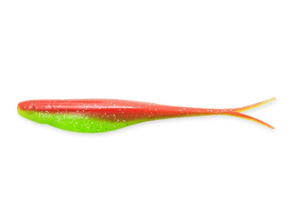 Silikona mānekļi ZMAN ElaZtech Scented Jerk ShadZ 5" / 12,7 cm Nuked Chicken Glow