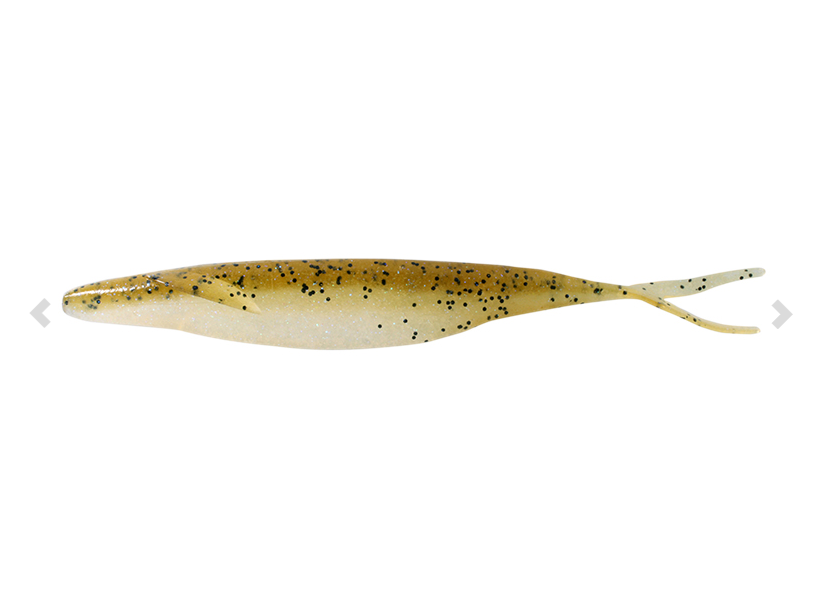 Silikona māneklis DEPS SAKAMATA SHAD 5” #114 Champagne Pepper & Neon Pearl