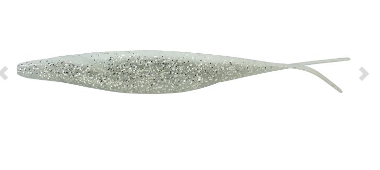 Silikona māneklis DEPS SAKAMATA SHAD 5” #31 White clear / silver flake