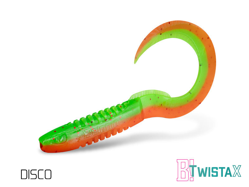 Silikona māneklis Delphin TwistaX Eeltail UVs | 15cm Disco