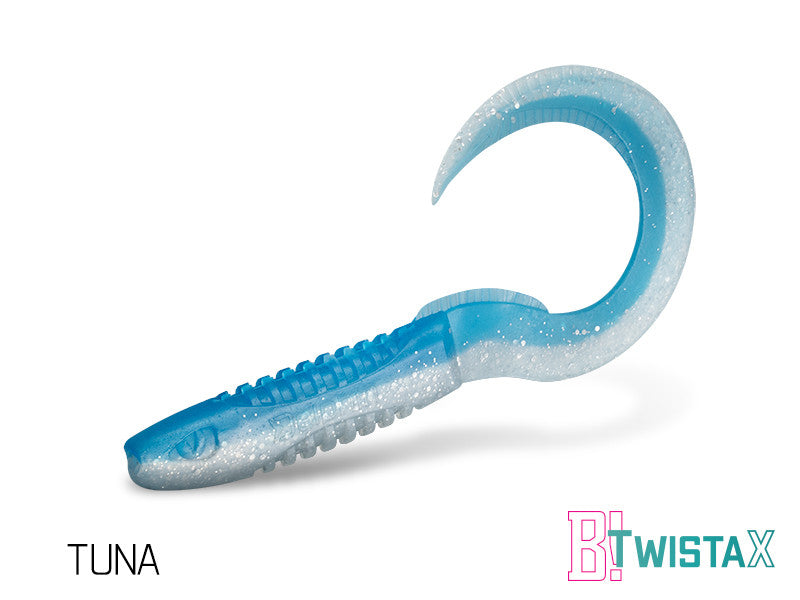 Silikona māneklis Delphin TwistaX Eeltail UVs | 15cm Tuna