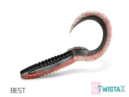 Silikona māneklis Delphin TwistaX Eeltail UVs | 15cm Best
