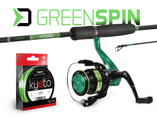 Spiningošanas komplekts Delphin GreenSPIN