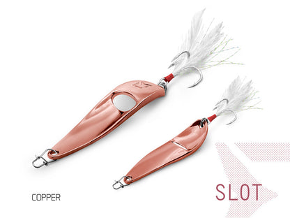 Šūpiņš Delphin SLOT 15g #4 Copper