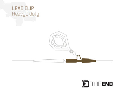 Svina klipsis Delphin HeavyC duty TheEND / 10 pcs