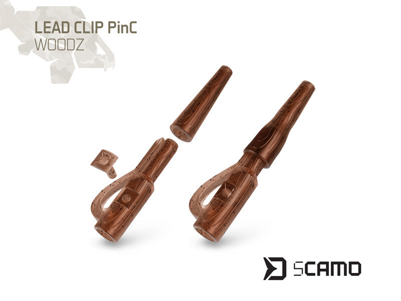 Svina klipsis  Delphin sCAMO PinC WOODZ 10 pcs