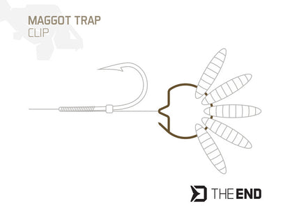 Tārpu klipsis Delphin TheEND Maggot Trap / 15 pcs