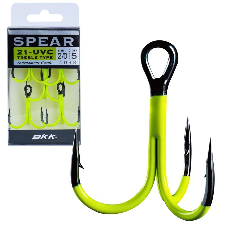 Trīsžubura āķi BKK Spear-21 UVC Treble Hooks