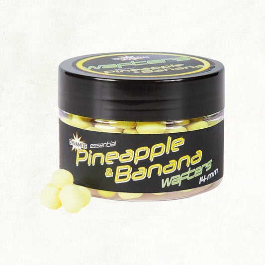 Vafteri Dynamite Baits Essential Fluro Wafters Pineapple & Banana 14mm