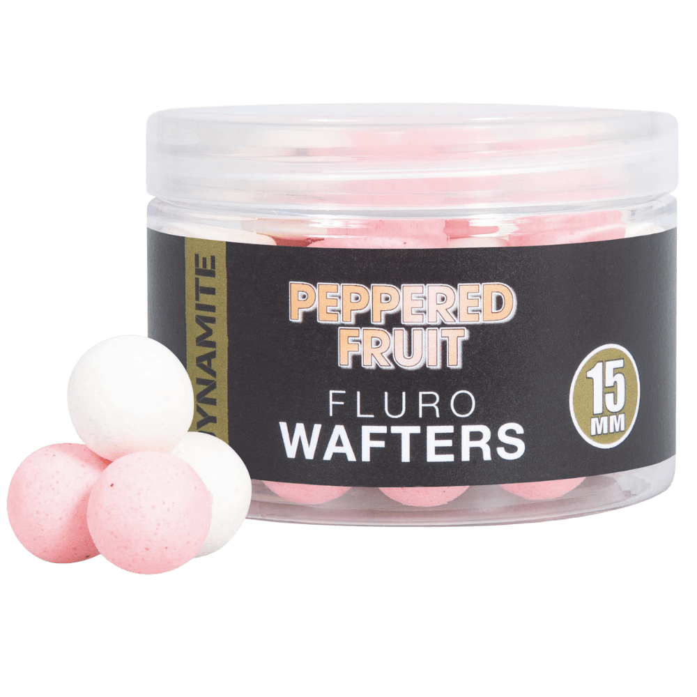 Vafteri Dynamite Baits Peppered Fruit Fluro Wafters 15mm