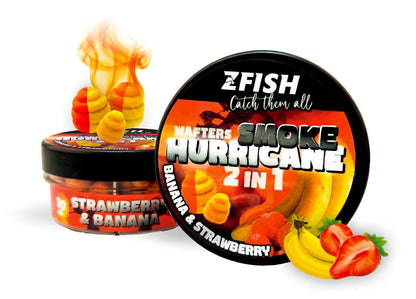 Vafteri ZFISH Smoke Hurricane Wafters 2in1 Banana and Strawberry