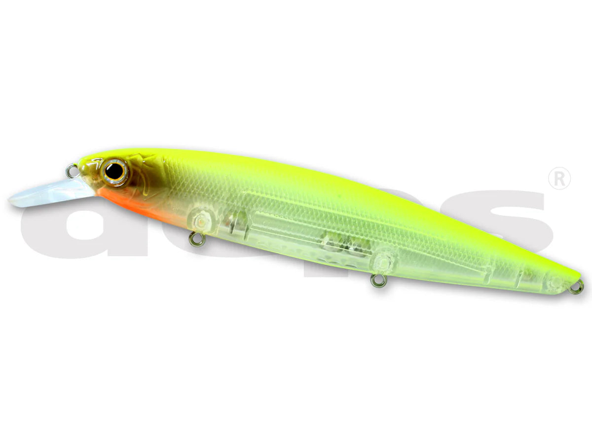 Vobleris DEPS BALISONG MINNOW 130SP #38 Clear Chart Back